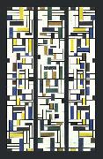Theo van Doesburg Stained-Glass Composition IV. china oil painting artist